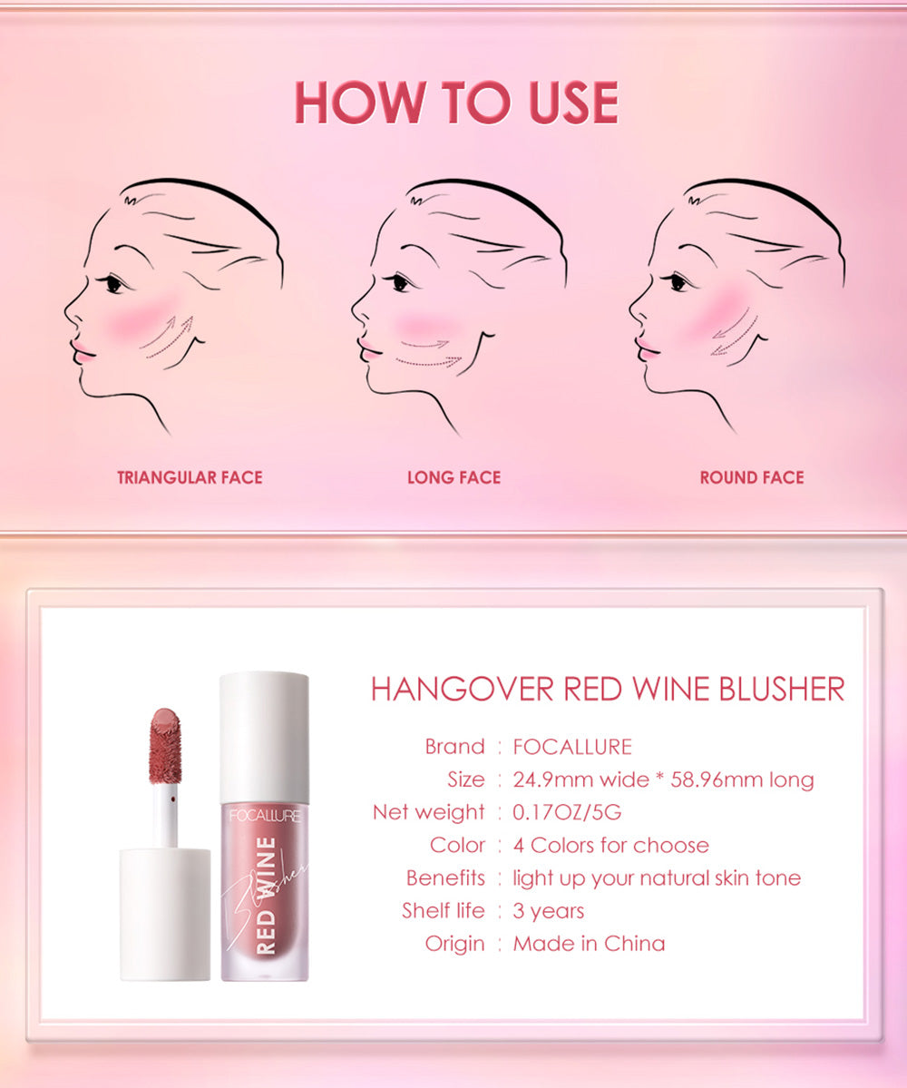 Focallure FA89 Hangover Red Wine Blusher