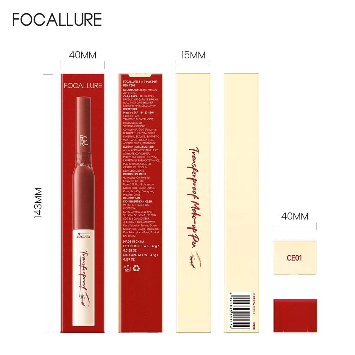 Focallure FA-E36 2-in-1 Make-up Pen