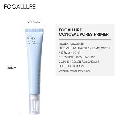 Focallure FA-F78 Conceal Pores Primer NU01 – Pore Minimizing Makeup Base for Smooth Flawless Skin