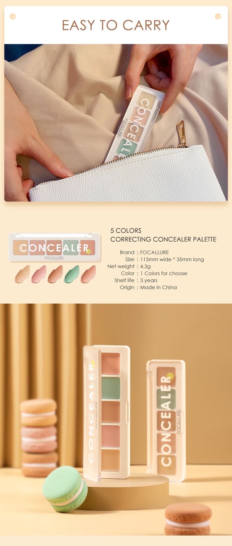 Focallure FA172 Color Concealer Palette