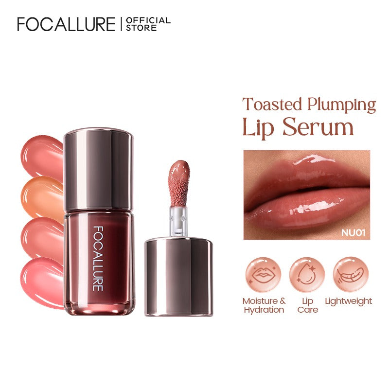 FOCALLURE FA-L73 Lip Serum Gloss – Hydrating Non-Sticky Lip Gloss for Juicy Plump Shiny Lips