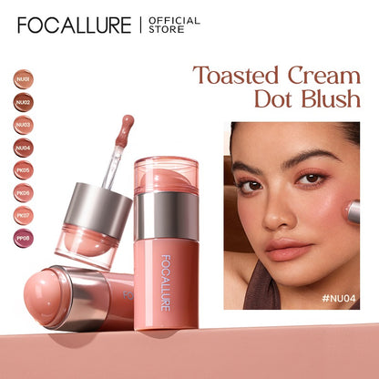 Focallure FA-L70 Multi-Use Lip Cream – Lip & Cheek Tint | Creamy Blush Lipstick for Natural Matte Finish