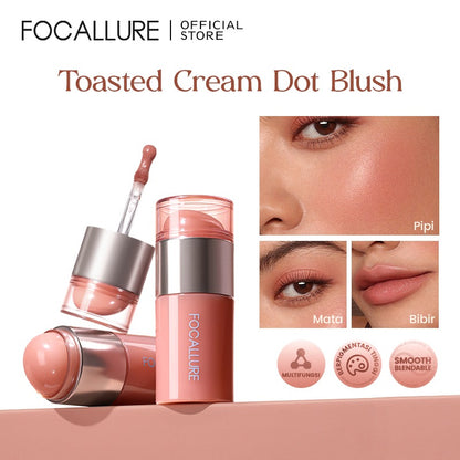 Focallure FA-L70 Multi-Use Lip Cream – Lip & Cheek Tint | Creamy Blush Lipstick for Natural Matte Finish