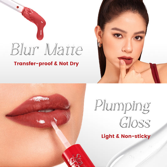 Focallure 2-in-1 Liquid Lipstick FA-L58 | Long-Lasting Matte & Gloss Finish