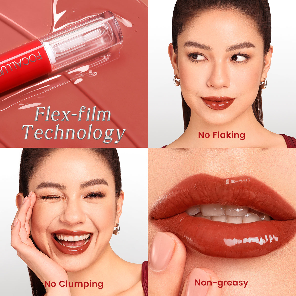 Focallure 2-in-1 Liquid Lipstick FA-L58 | Long-Lasting Matte & Gloss Finish