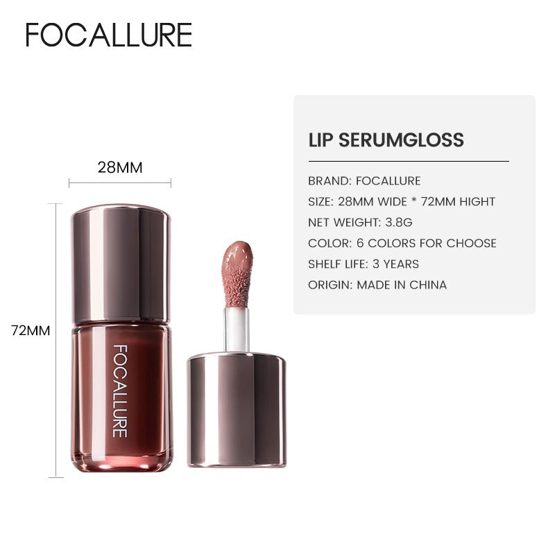 FOCALLURE FA-L73 Lip Serum Gloss – Hydrating Non-Sticky Lip Gloss for Juicy Plump Shiny Lips