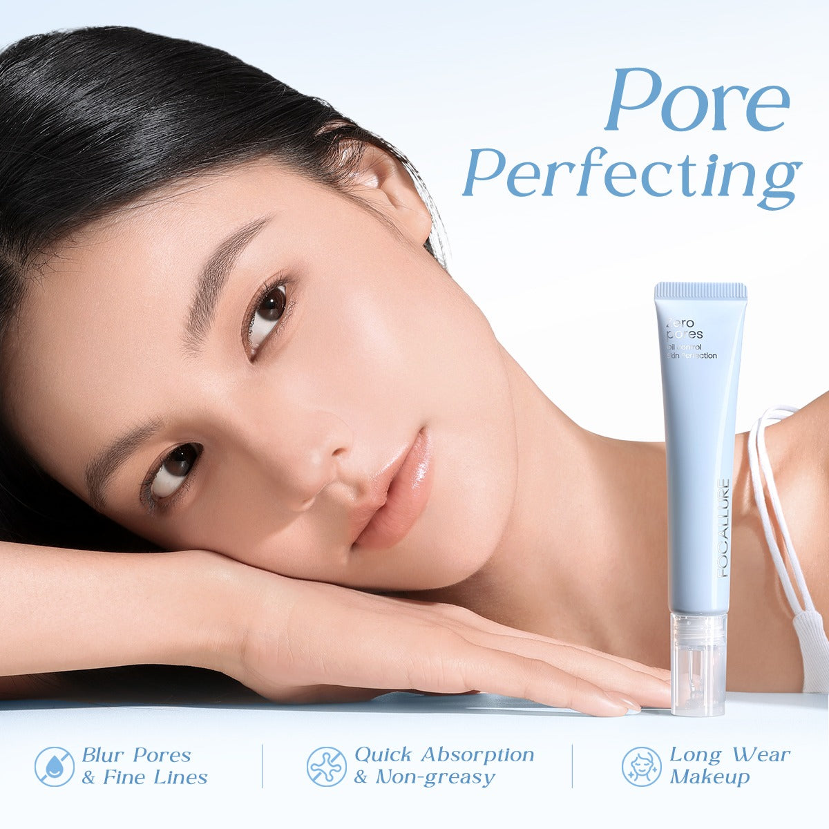 Focallure FA-F78 Conceal Pores Primer NU01 – Pore Minimizing Makeup Base for Smooth Flawless Skin