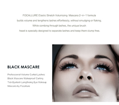 Focallure FA11 Lengthening & Volumizing Eye  Mascara – Waterproof Long-Lasting Lash Lift Effect