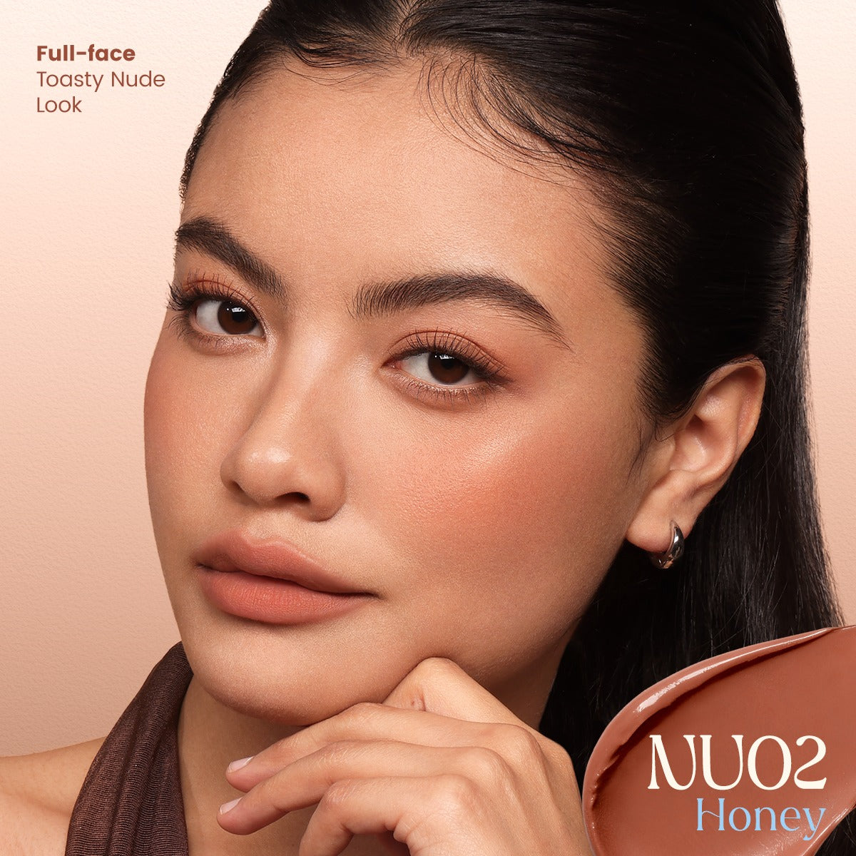 Focallure FA-L70 Multi-Use Lip Cream – Lip & Cheek Tint | Creamy Blush Lipstick for Natural Matte Finish