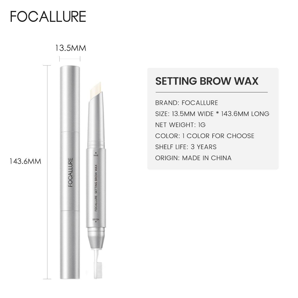 Focallure FA-E40 Setting Brow Wax – HG01 | Long-Lasting Fluffy & Sculpted Brows