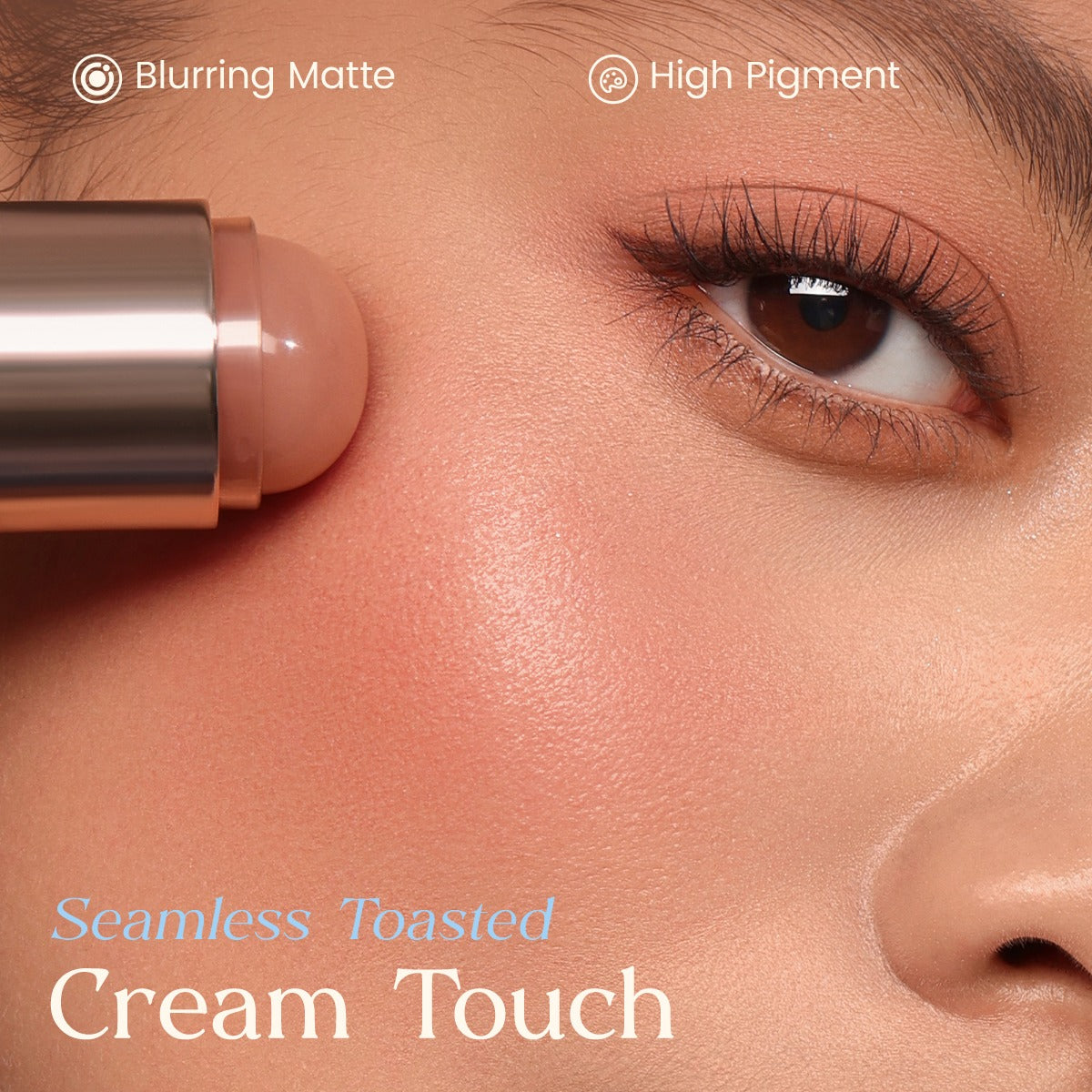 Focallure FA-L70 Multi-Use Lip Cream – Lip & Cheek Tint | Creamy Blush Lipstick for Natural Matte Finish