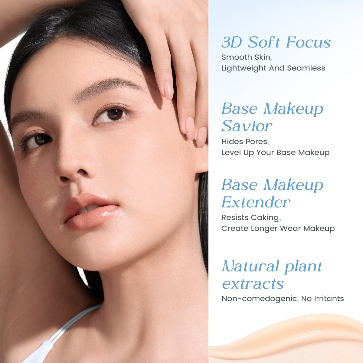 Focallure FA-F78 Conceal Pores Primer NU01 – Pore Minimizing Makeup Base for Smooth Flawless Skin