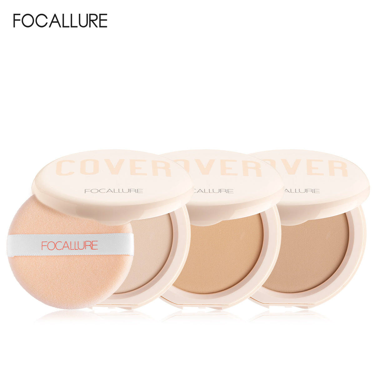Focallure FA155 Covermax Two-Way Cake Pressed Powder