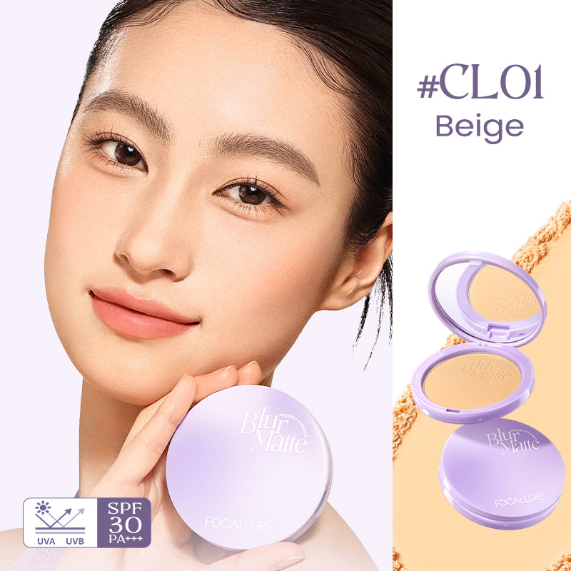 FOCALLURE FA-F72 Blur Matte Pressed Powder – Oil Control & Pore Blurring Finish