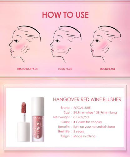 Focallure FA89 Hangover Red Wine Blusher