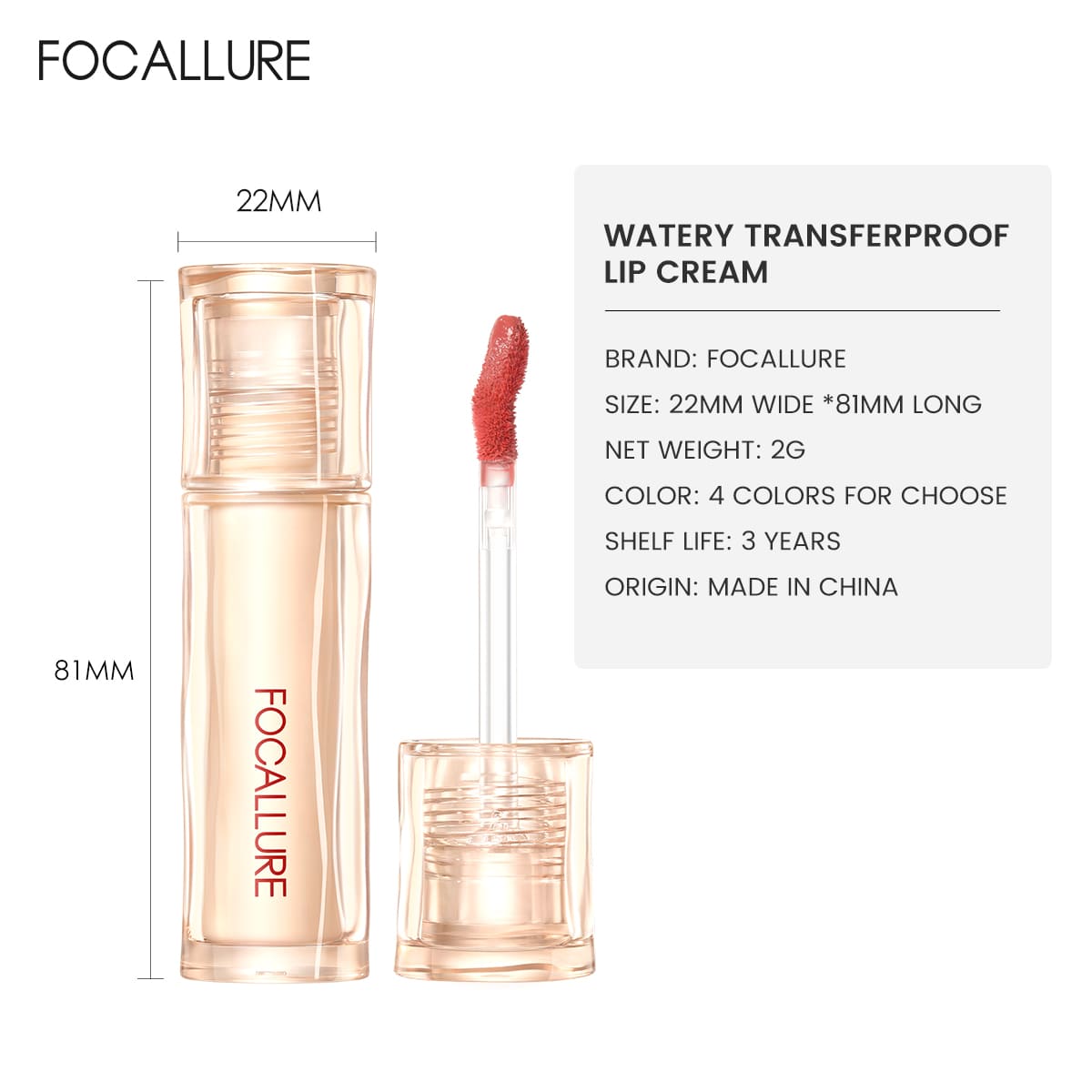 Focallure FA-L37 Watery Transferproof Lip Cream