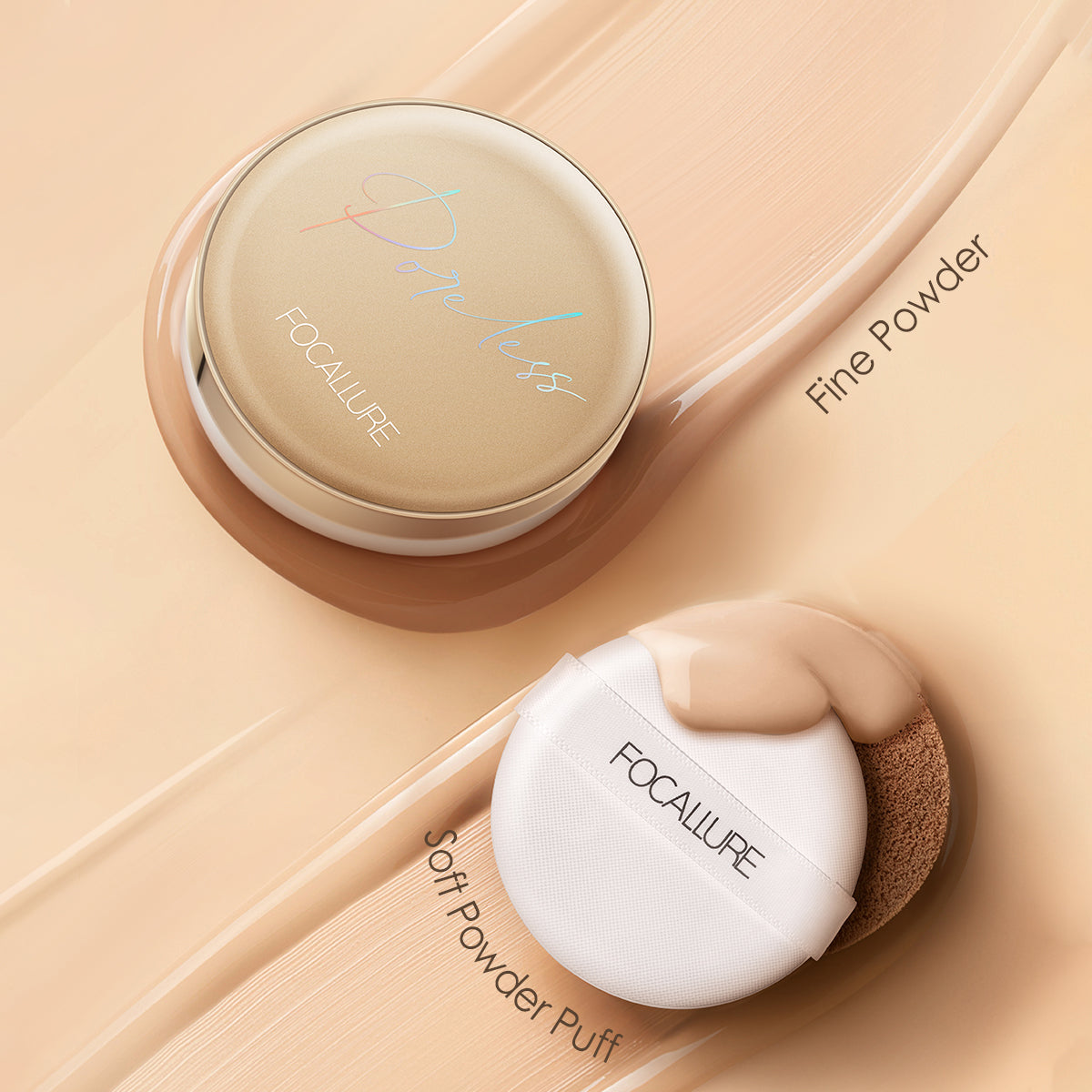 FA198 Poreless Matte Air Cushion Foundation — Lightweight Full Coverage, Matte Finish