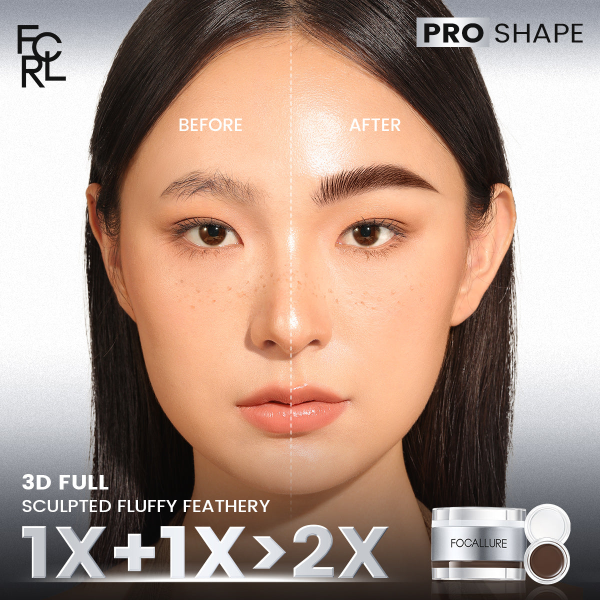 Focallure FA23 Eyebrow Cream — Long-Lasting, Smudge-Proof, Natural Finish