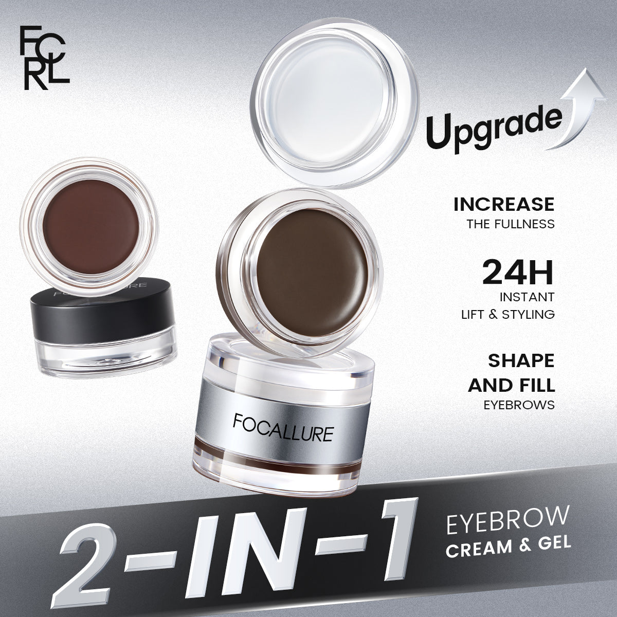 Focallure FA23 Eyebrow Cream — Long-Lasting, Smudge-Proof, Natural Finish