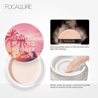 Focallure FA68 Filtered Light Setting Powder – Oil Control Soft Focus Matte Finish
