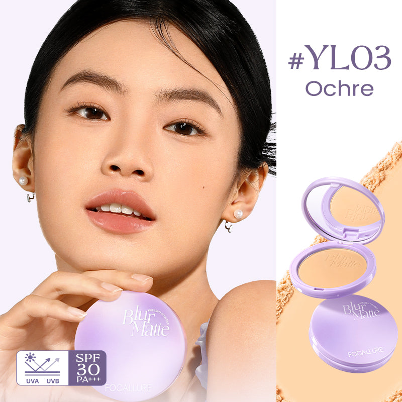FOCALLURE FA-F72 Blur Matte Pressed Powder – Oil Control & Pore Blurring Finish
